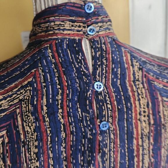 Vintage 80's Marc D'alcy paris 100% silk blouse women's size 12 - Picture 4 of 6